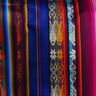 Traditional textiles at Otavalo market